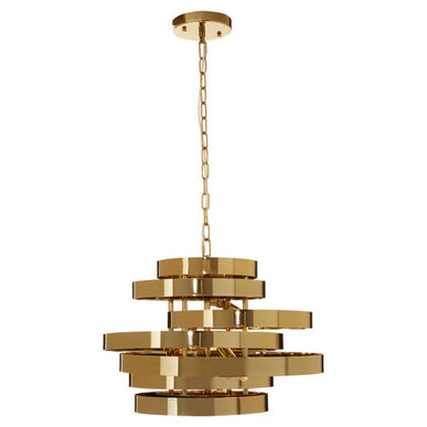 Alana 4 Bulb Gold Finish Pendant Light