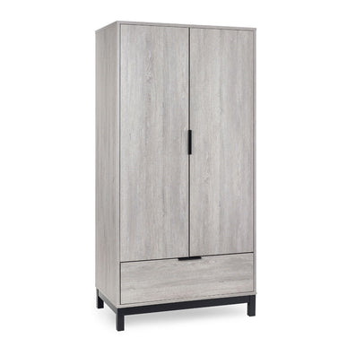 Bali 2 Door 1 Drawer Wardrobe - Grey Oak