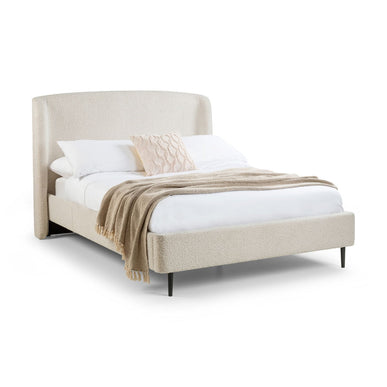 Eden Boucle Bed 135cm - Ivory