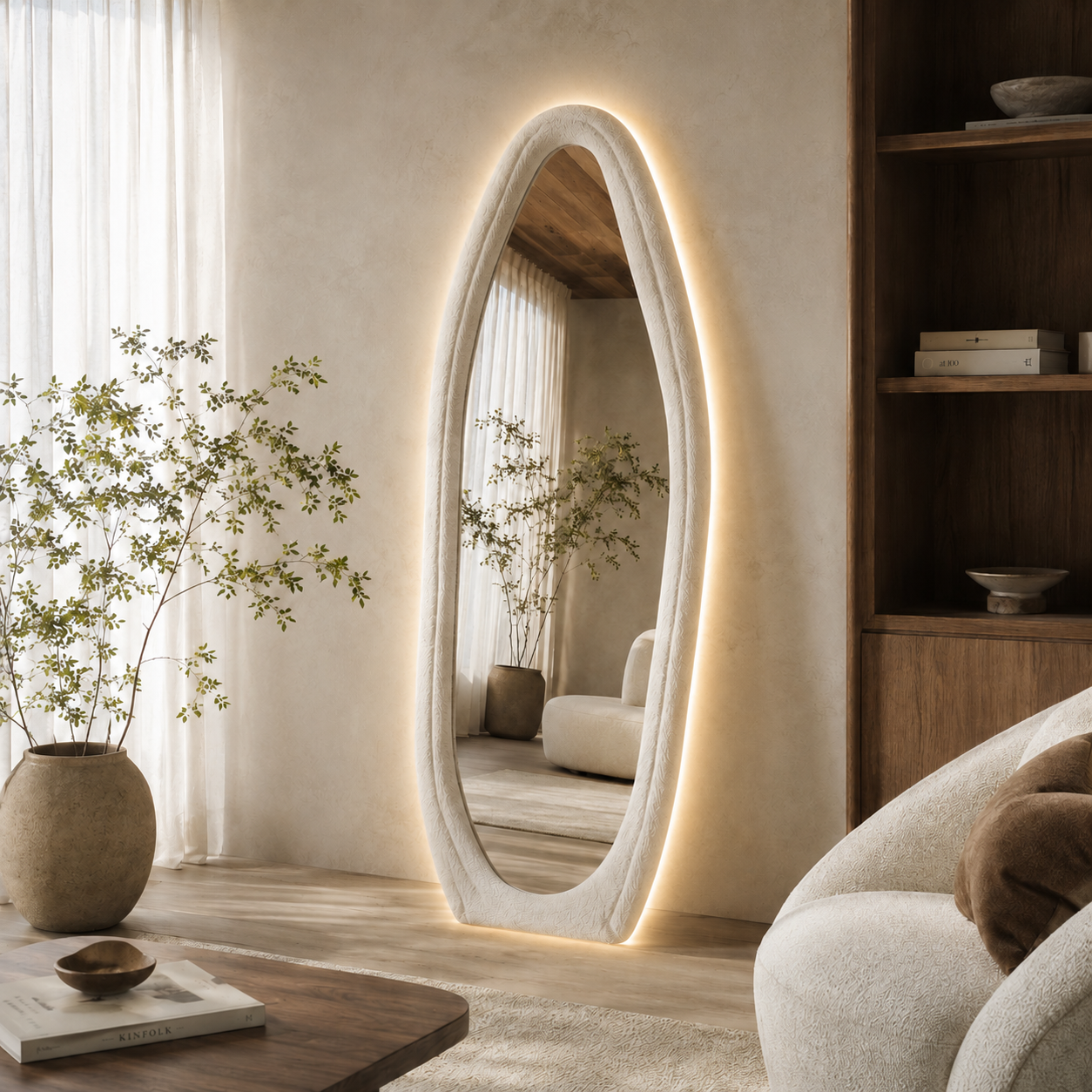 LED Arcelle Oval Boucle Mirror