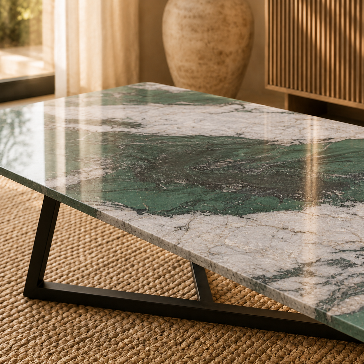 Coffee table zigzag Green
