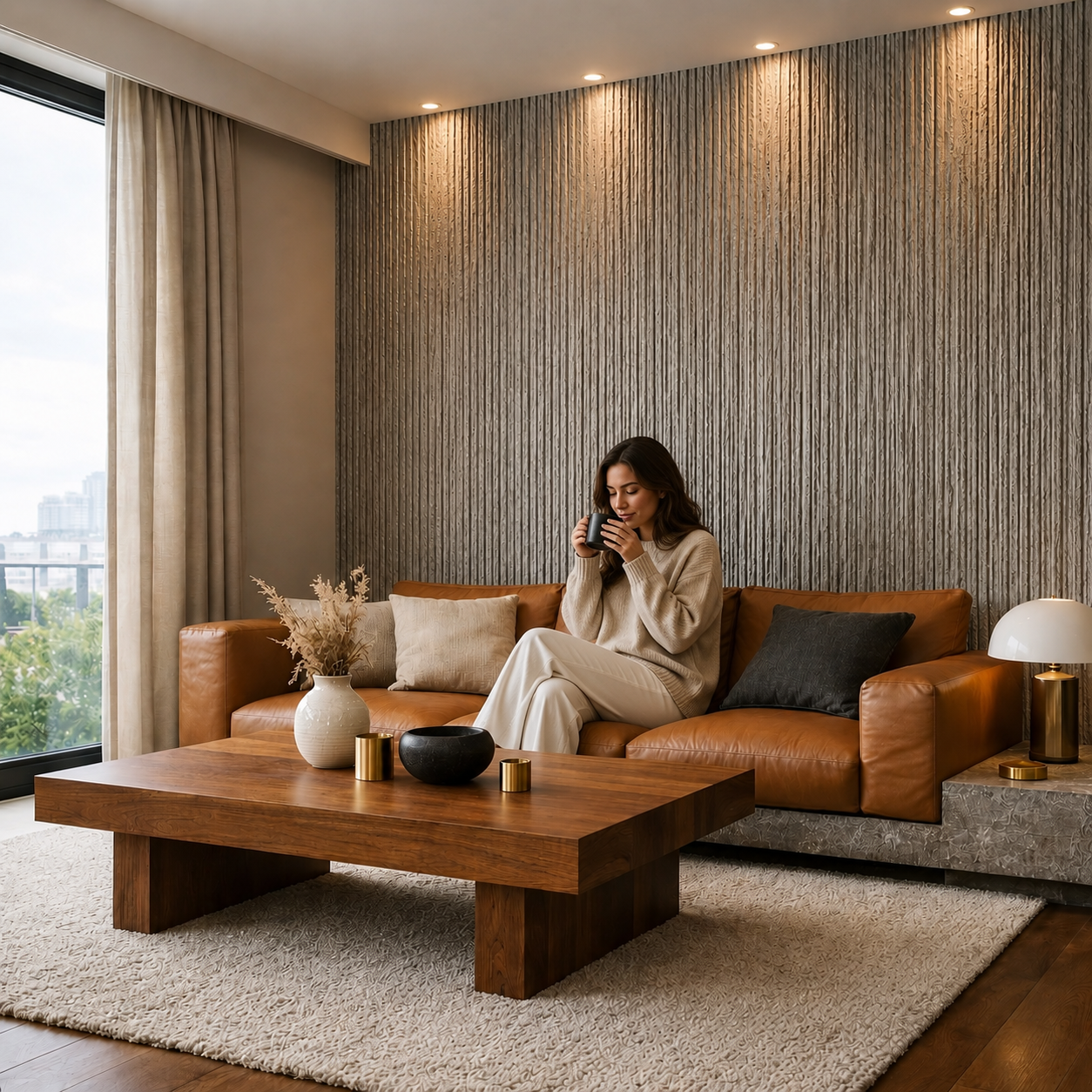 Primer Flexible Fluted Wall Panel
