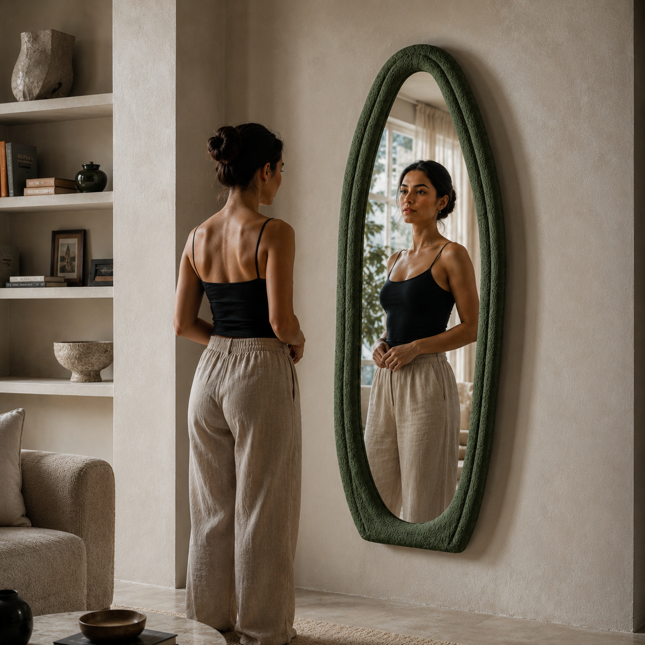 Boucle Full Length Mirror