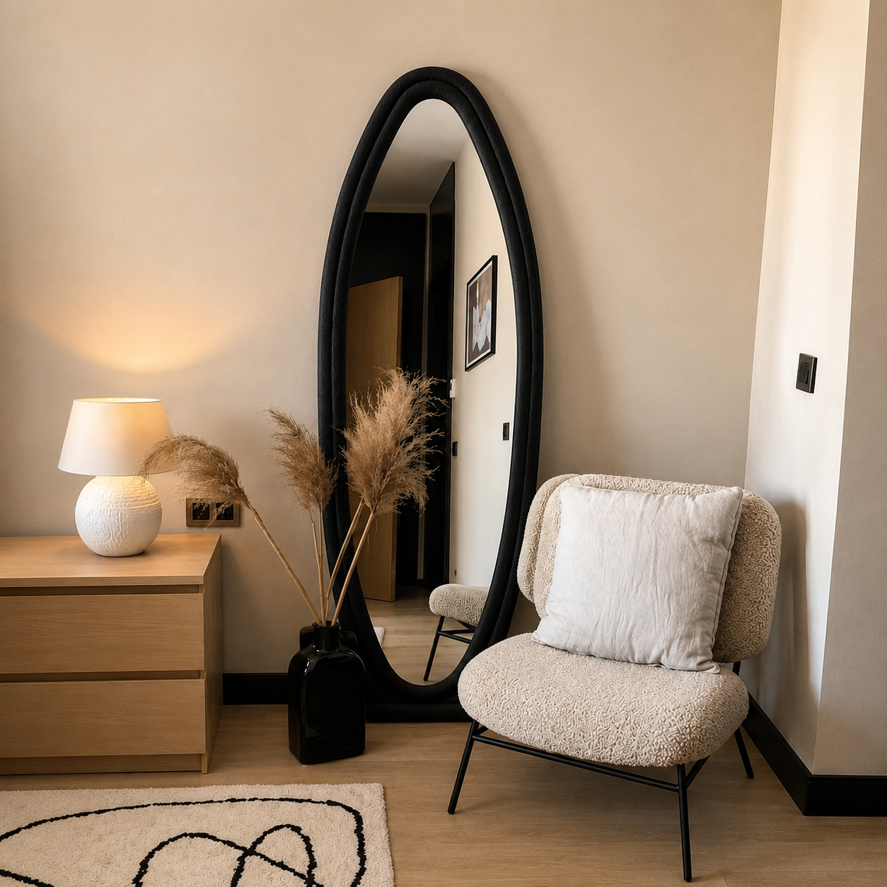 Boucle Full Length Mirror