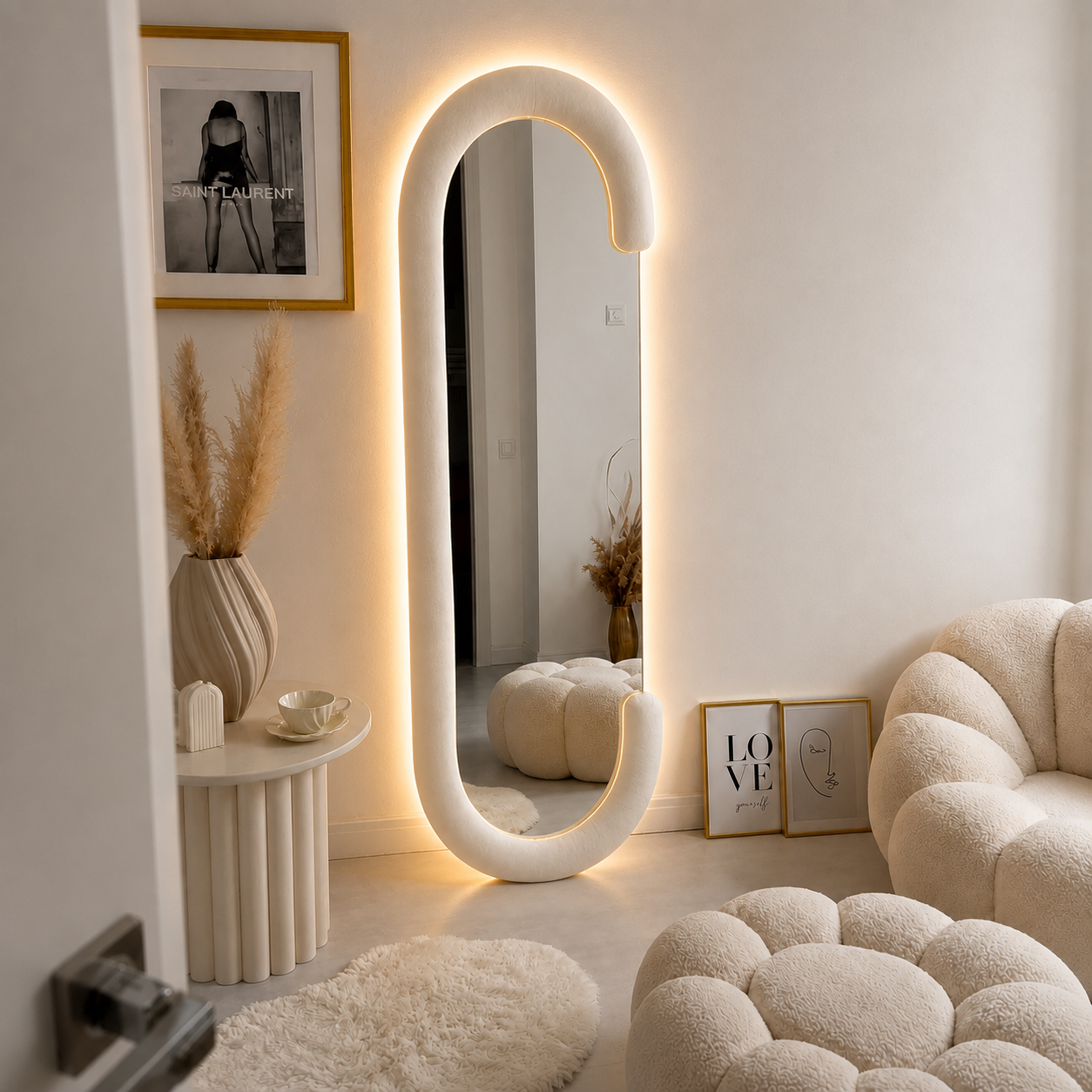 LED Diori Salon Boucle Mirror
