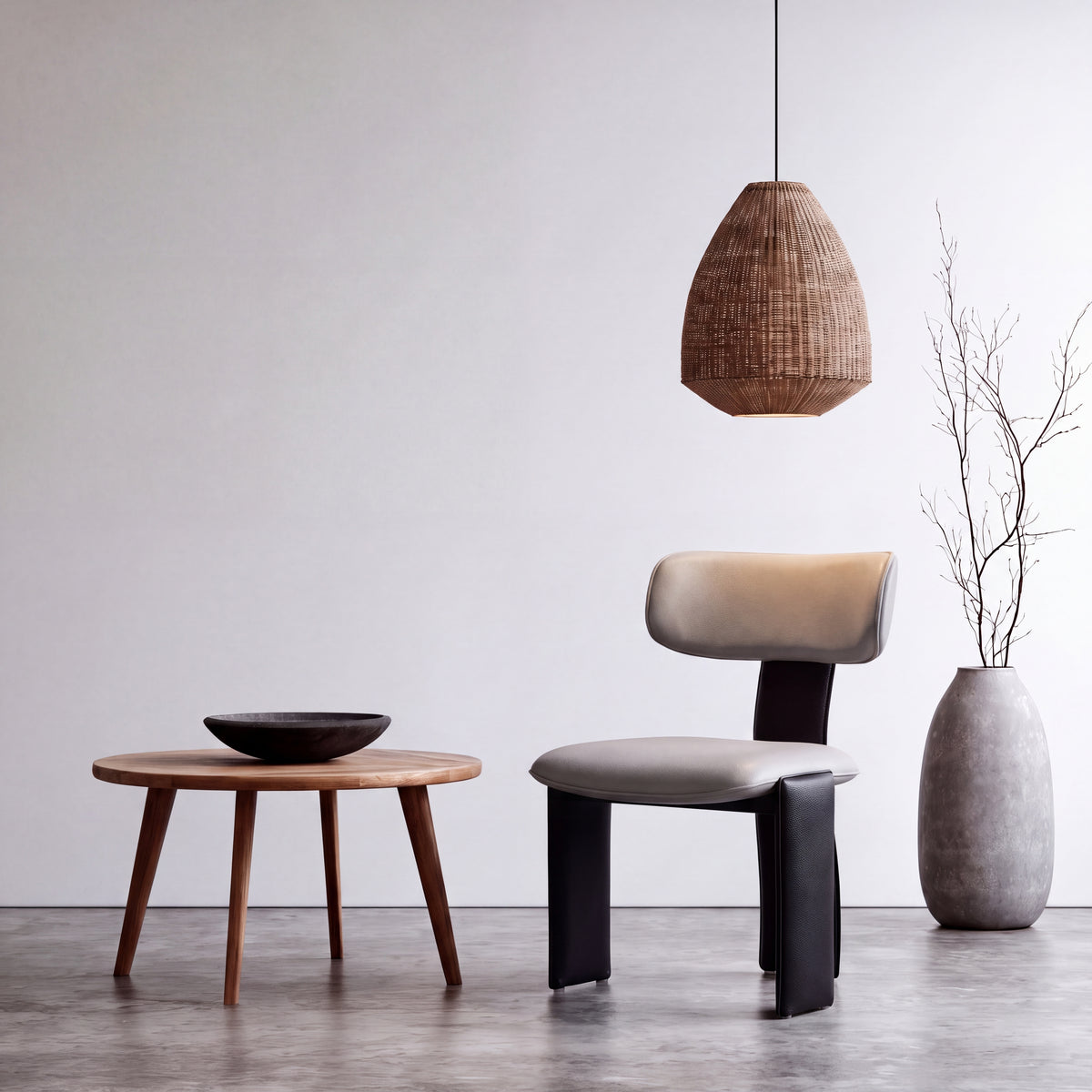 Dining Beige leather chair