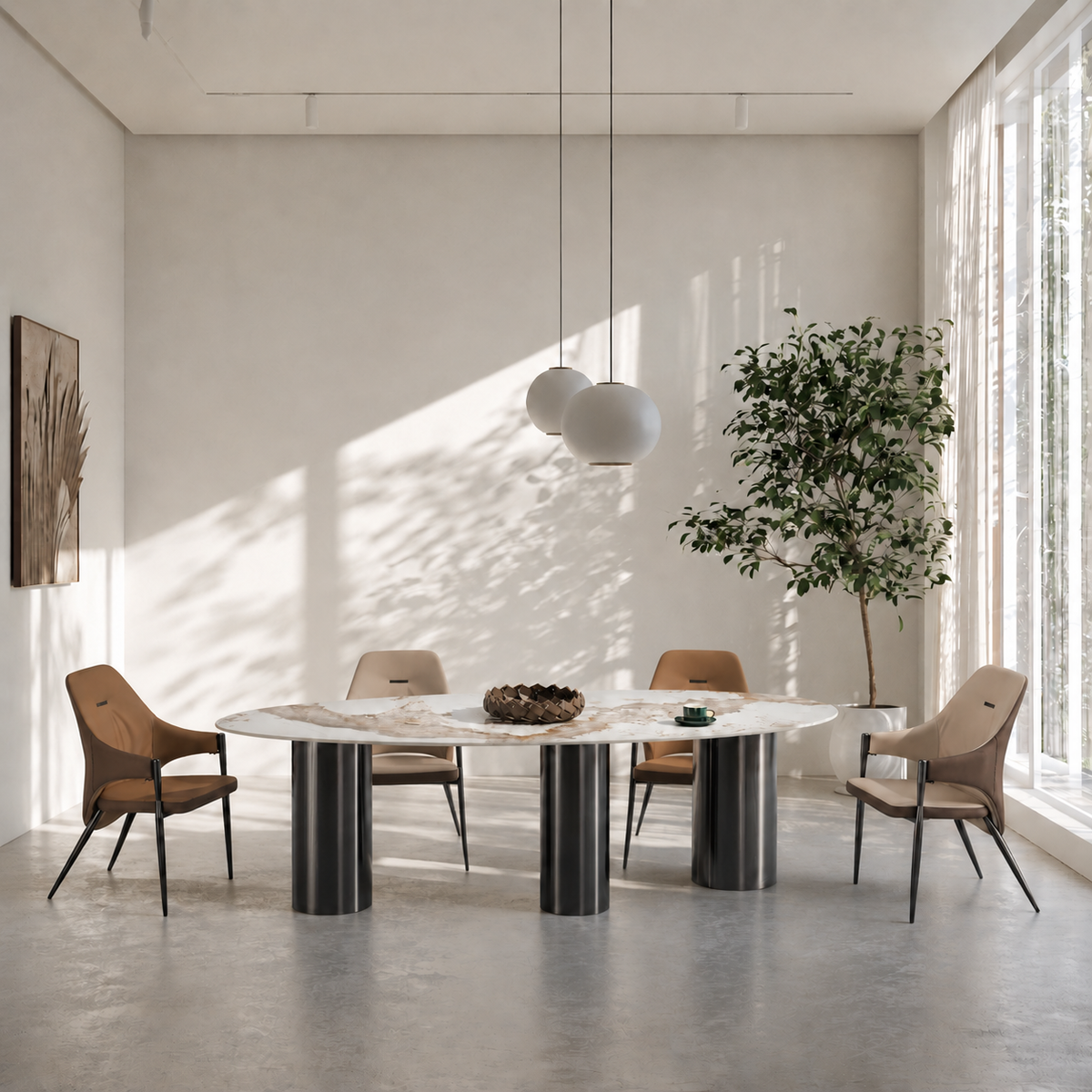 Dining tables Oval Pandora black