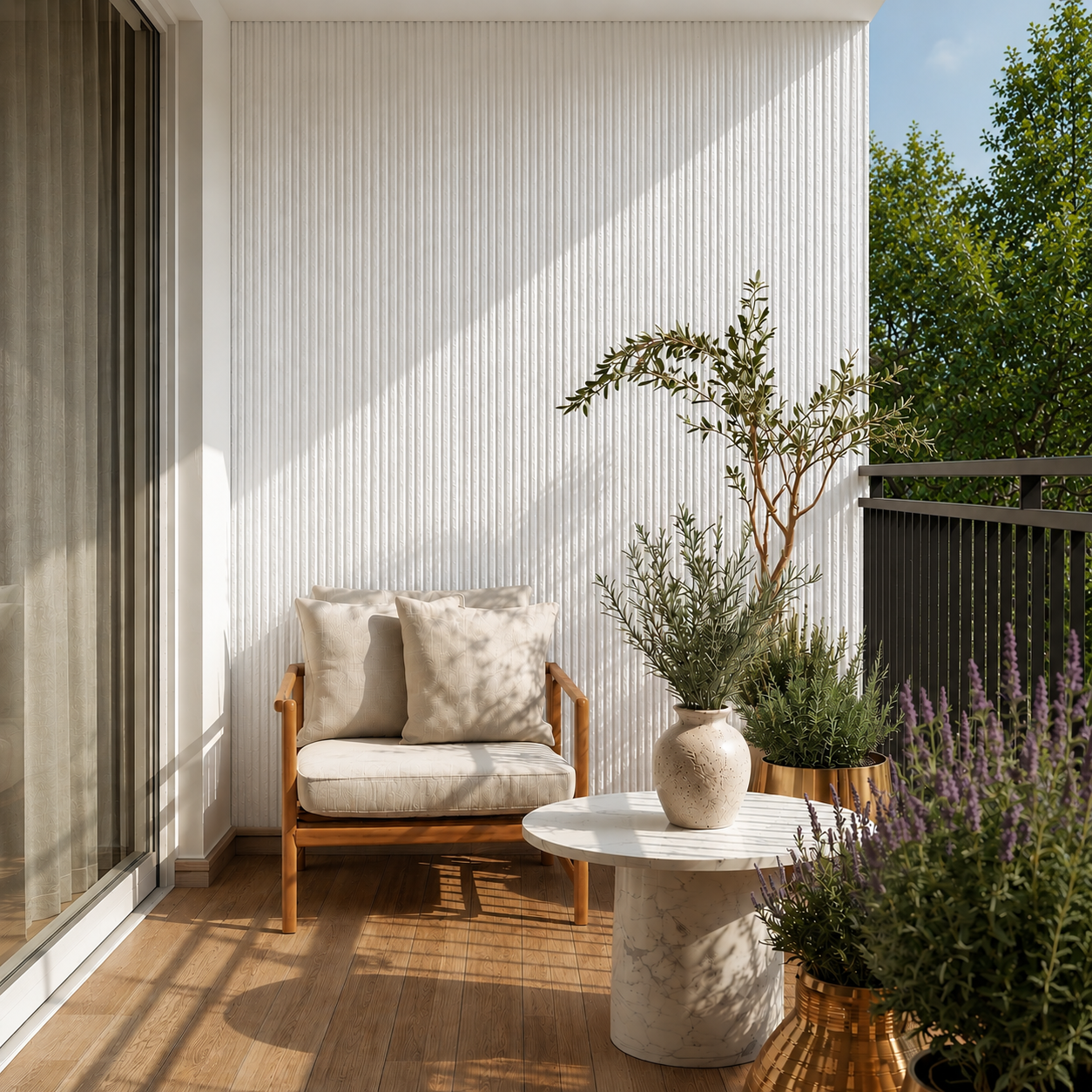 Primer Flexible Fluted Wall Panel