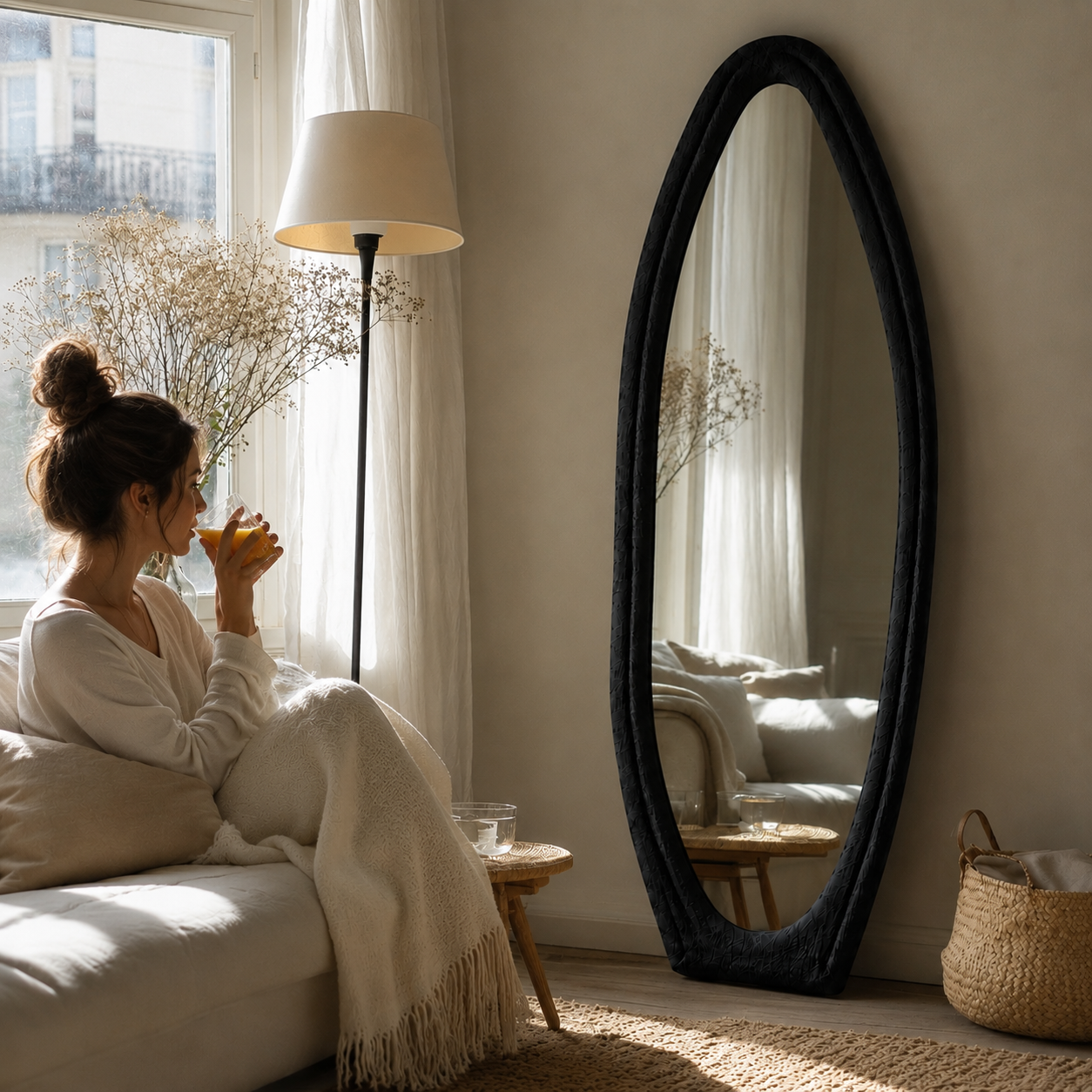 Boucle Full Length Mirror