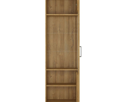 Cortina Tall Glazed Display Cabinet (RH) in Grandson Oak
