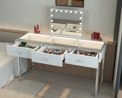 Vanitii Billie Vanity Desk Pro - 3 Draws