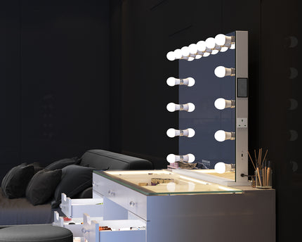 VANITII Marilyn Hollywood Vanity Mirror Pro Max - Table top Mirror with 15 Dimmable LED Bulbs