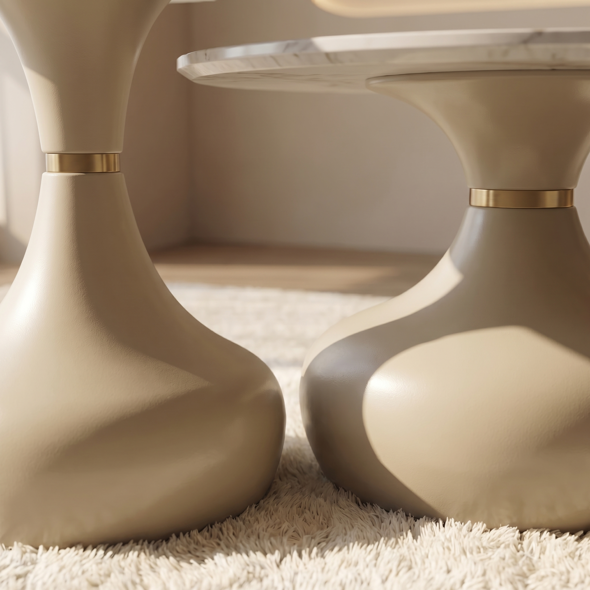 Beige Table Set
