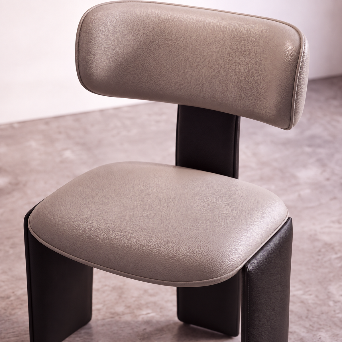 Dining Beige leather chair