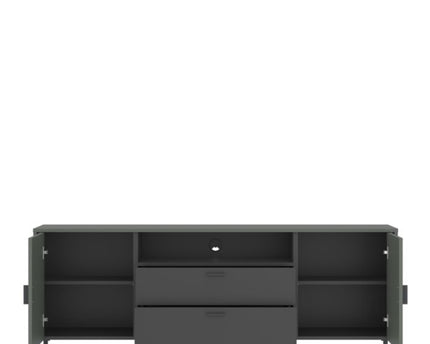 Arundel TV Cabinet 2 Door 2 Drawer 173cm wide 65cm High in Green/Grey