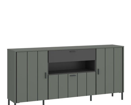 Arundel Sideboard 2 Door 1 Flap 1 Drawer in Green/Grey