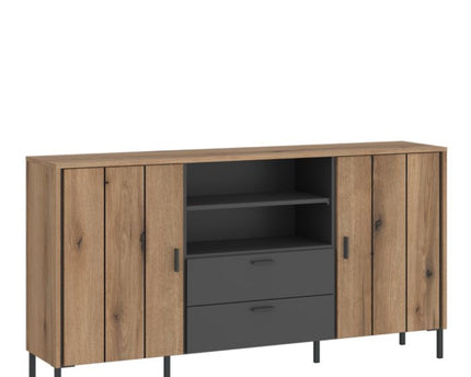 Arundel Sideboard 2 Door 2 Drawer in Oak/Grey