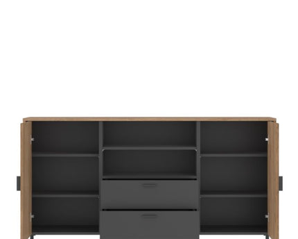 Arundel Sideboard 2 Door 2 Drawer in Oak/Grey