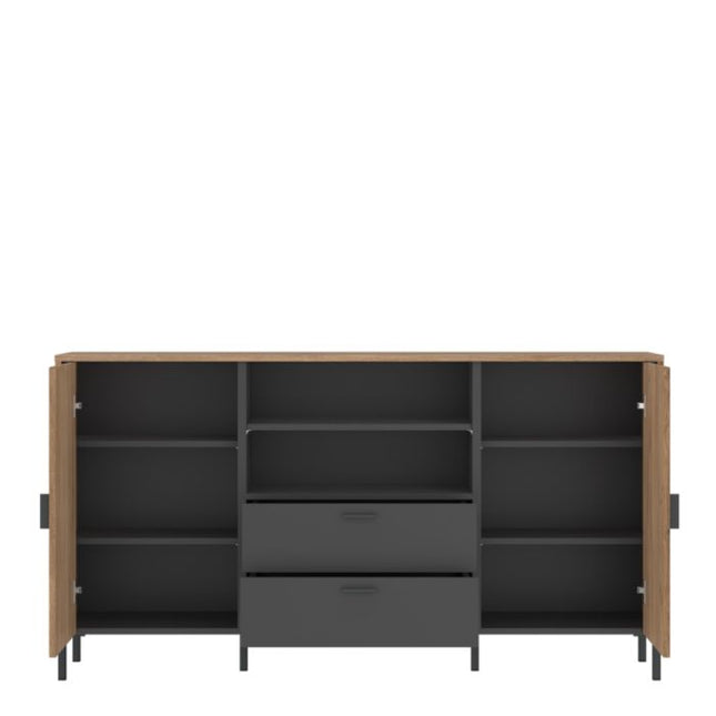 Arundel Sideboard 2 Door 2 Drawer in Oak/Grey