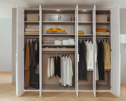 Rauch Skat Shine 5 Door Hinged Wardrobe