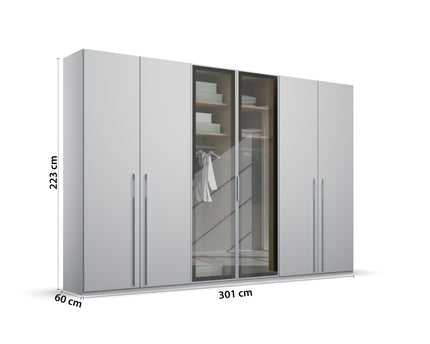 Rauch Skat Shine 6 Door hinged Wardrobe
