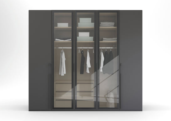 Rauch Skat Shine 5 Door Hinged Wardrobe