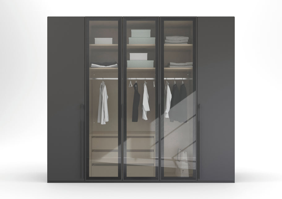 Rauch Skat Shine 5 Door Hinged Wardrobe