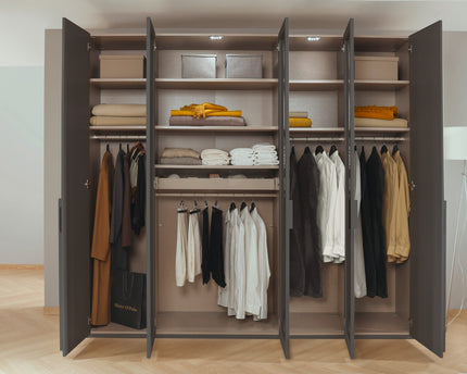 Rauch Skat Shine 5 Door Hinged Wardrobe
