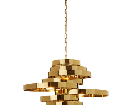 Alana 5 Bulb Gold Finish Pendant Lamp