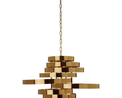 Alana 5 Bulb Gold Finish Pendant Lamp