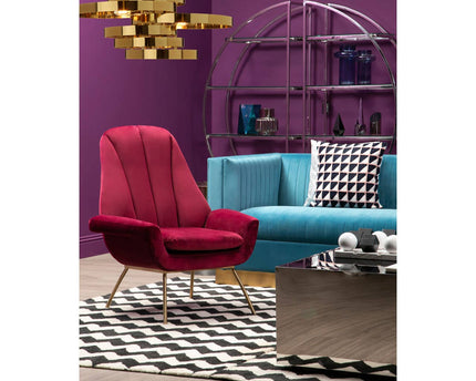 Alana 5 Bulb Gold Finish Pendant Lamp