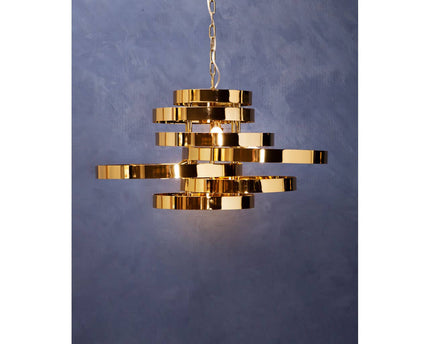 Alana 5 Bulb Gold Finish Pendant Lamp