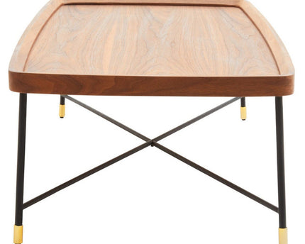 Doha Coffee Table With Cross Metal Legs