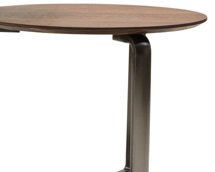 Imperia 2 Tier Round Veneer and Ceramic Coffee Table