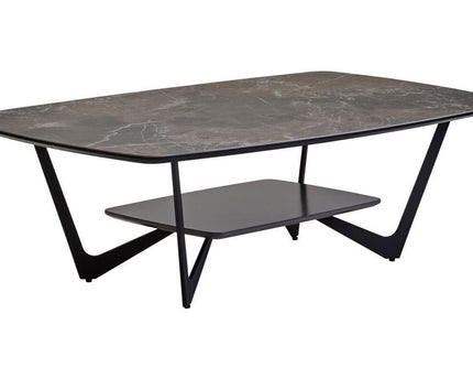 Imperia Grey Ceramic Marble Effect Coffee Table