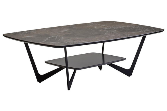 Imperia Grey Ceramic Marble Effect Coffee Table