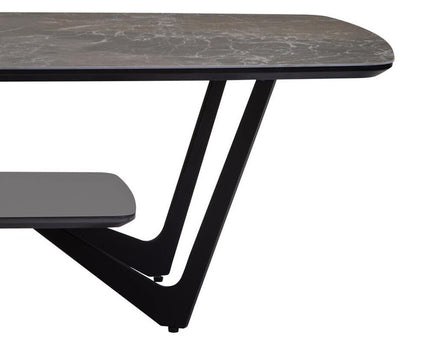 Imperia Grey Ceramic Marble Effect Coffee Table