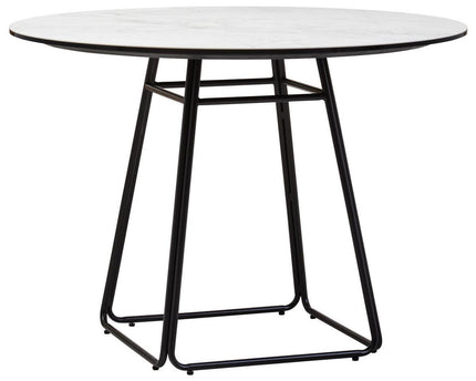 Imperia Ceramic Marble Effect Round Dining Table