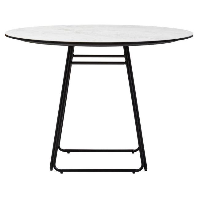 Imperia Ceramic Marble Effect Round Dining Table