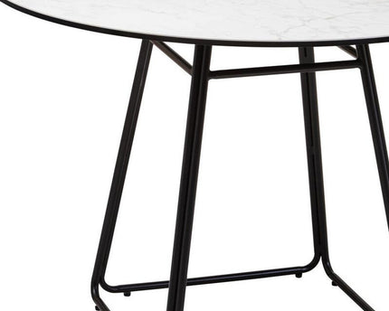 Imperia Ceramic Marble Effect Round Dining Table