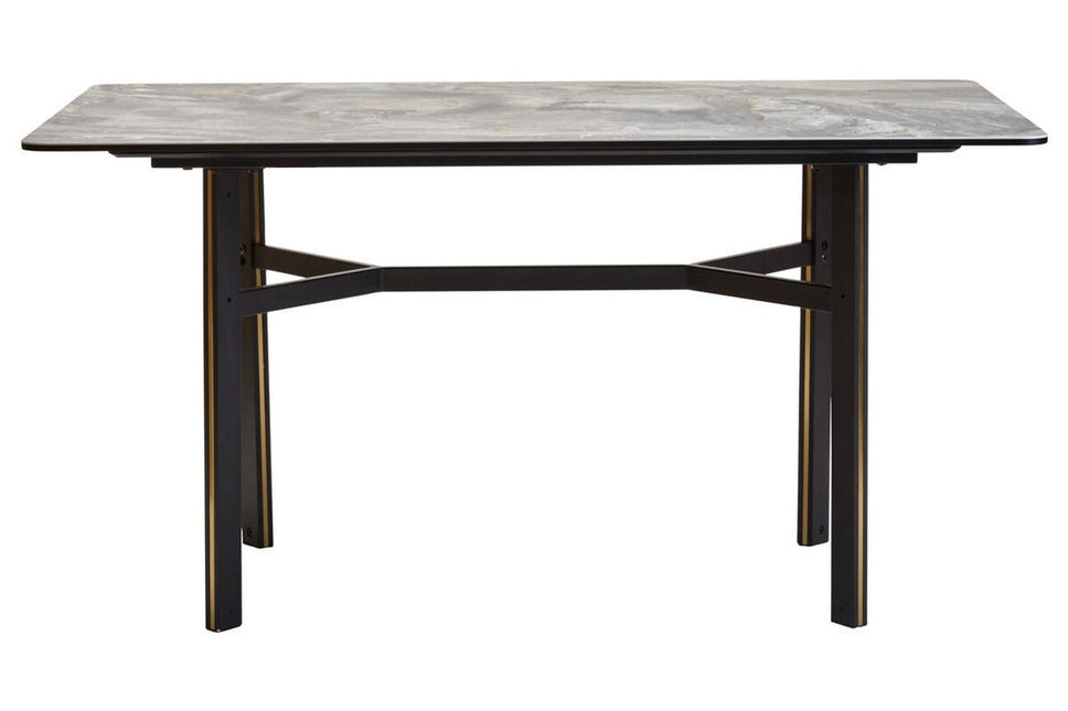 Imperia Ceramic Marble Effect Rectangular Dining Table
