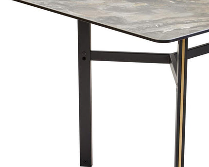 Imperia Ceramic Marble Effect Rectangular Dining Table