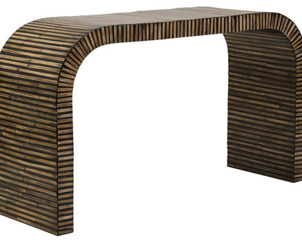 Bambusa Bamboo Inlay Curved Coffee Table