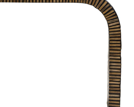 Bambusa Bamboo Inlay Curved Console Table