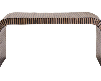 Bambusa Bamboo Inlay Curved Coffee Table