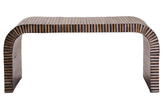 Bambusa Bamboo Inlay Curved Coffee Table