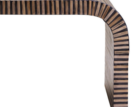 Bambusa Bamboo Inlay Curved Coffee Table