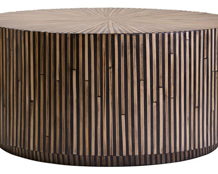 Bambusa Bamboo Inlay Round Coffee Table
