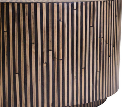 Bambusa Bamboo Inlay Round Coffee Table