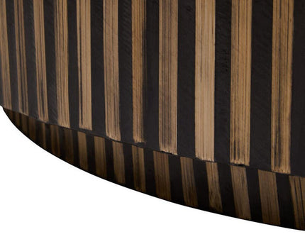Bambusa Bamboo Inlay Round Coffee Table